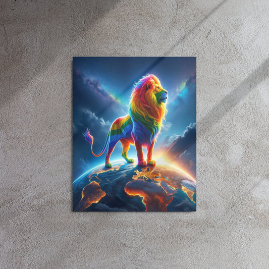 Earth Pride 16x20 Metal Print - OUR RAINBOW PRIDE