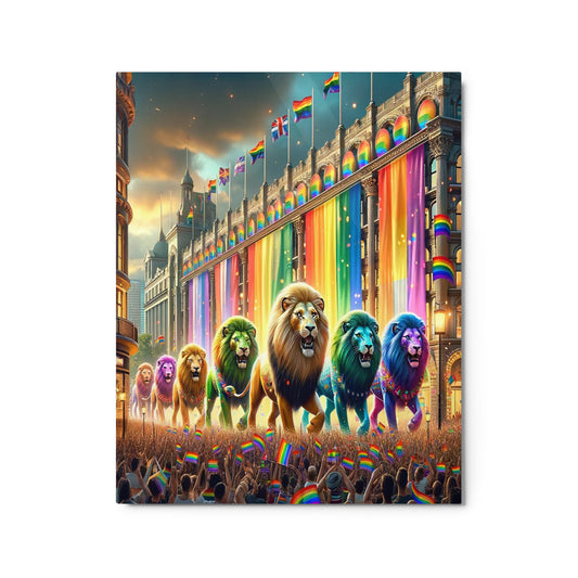 Pride On Parade 16x20 Metal Print - OUR RAINBOW PRIDE