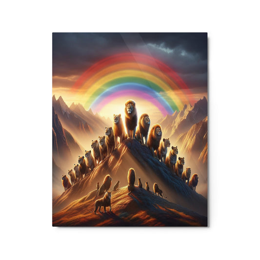 Peak Pride 8x10 Metal Print - OUR RAINBOW PRIDE