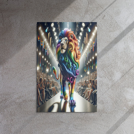 Catwalking With Pride 20x30 Metal Print - OUR RAINBOW PRIDE