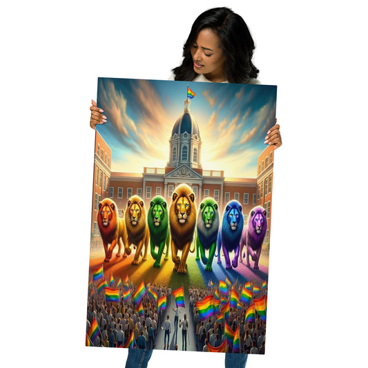 Pride Representation 24x36 Metal Print - OUR RAINBOW PRIDE