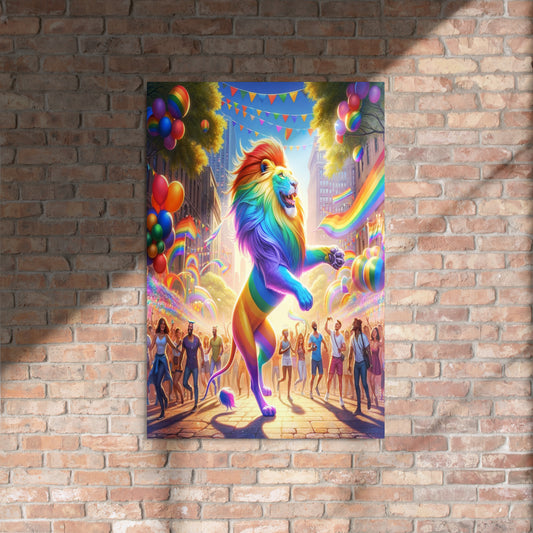 Dancing With Pride 24x36 Metal Print - OUR RAINBOW PRIDE