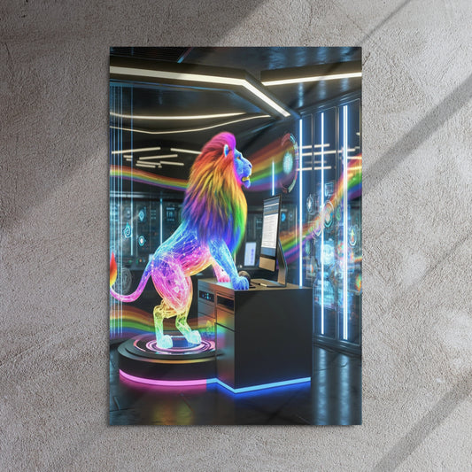 PrideNet 24x36 Metal Print - OUR RAINBOW PRIDE