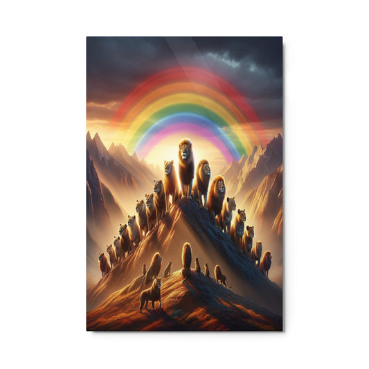 Peak Pride 24x36 Metal Print - OUR RAINBOW PRIDE