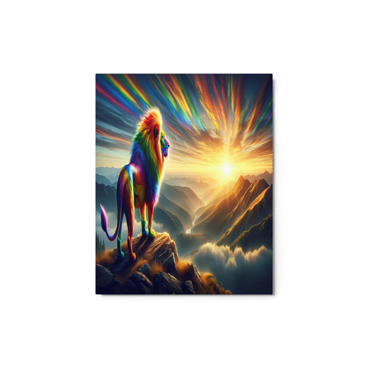 Rainbow Skies 8x10 Metal Print - OUR RAINBOW PRIDE