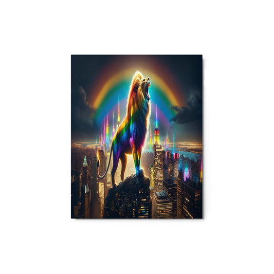Rainbow Rock 8x10 Metal Print - OUR RAINBOW PRIDE